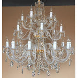 Marchand 24 Light Royal Crystal Chandelier, 2 Colour Options - Crystal Palace Lighting