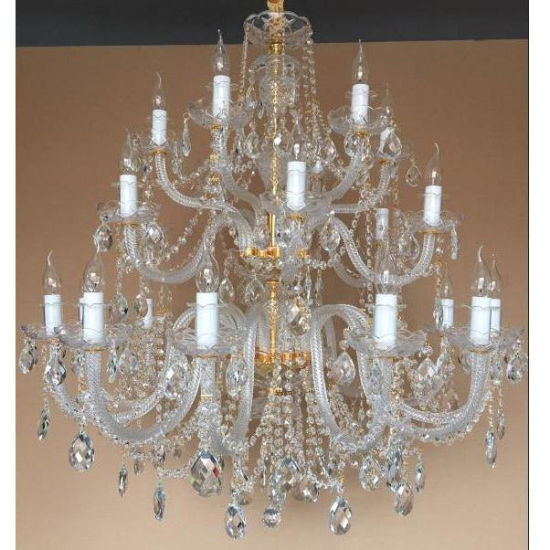 Marchand 24 Light Royal Crystal Chandelier, 2 Colour Options - Crystal Palace Lighting
