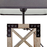 Square Table Lamp with Black Shade - Crystal Palace Lighting