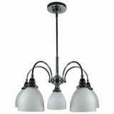 Benson 5 Light Pendant with Rod Set in Chrome Silver, 2 Orientation Options - Crystal Palace Lighting
