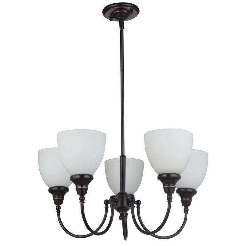 Benson 5 Light Pendant with Rod Set in Bronze, 2 Orientation Options - Crystal Palace Lighting