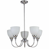 Benson 5 Light Pendant with Rod Set in Chrome Silver, 2 Orientation Options - Crystal Palace Lighting