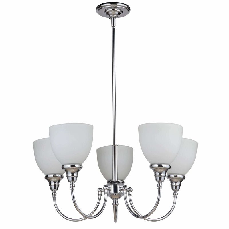 Benson 5 Light Pendant with Rod Set in Chrome Silver, 2 Orientation Options - Crystal Palace Lighting