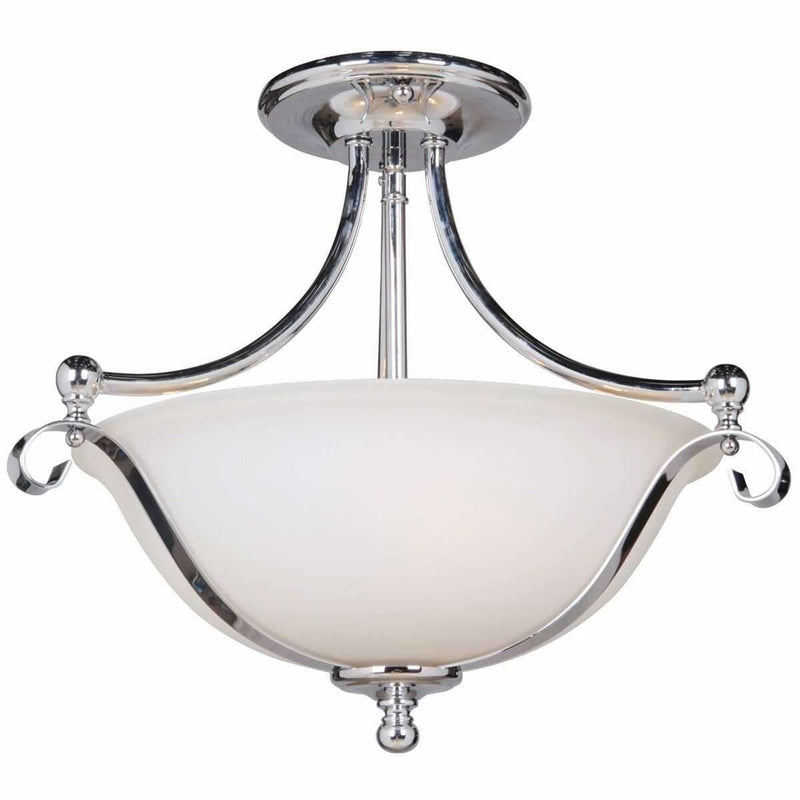 Dallas 2 Light Semi Flush Light, 2 Colour Options - Crystal Palace Lighting