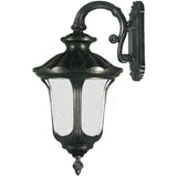 Waterford Exterior Coach Wall Light in Antique Black, 3 Size Options - Crystal Palace Lighting