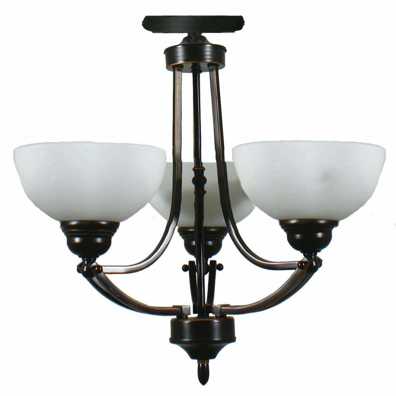 Houston 3 Light Flush Light, 2 Colour Options - Crystal Palace Lighting