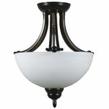 Houston 2 Light Semi Flush Light, 2 Colour Options - Crystal Palace Lighting