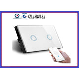 WIFI 2 Gang Touch Switch - Crystal Palace Lighting