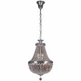 Le Pavillon 3 Light Crystal Basket Chandelier, 2 Colour Options - Crystal Palace Lighting