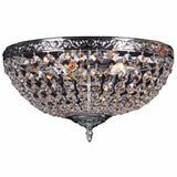 Le Pavillon 3 Light Flush Crystal Chandelier, 2 Colour Options - Crystal Palace Lighting