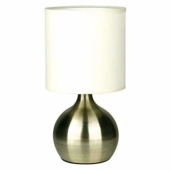 Lotti Touch Lamp in Antique Brass - Crystal Palace Lighting