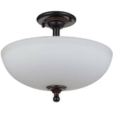 Nova 3 Light Close to Ceiling Light, 2 Colour Options - Crystal Palace Lighting