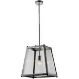 Oregon Lantern in Chrome and Clear, 2 Size Options - Crystal Palace Lighting