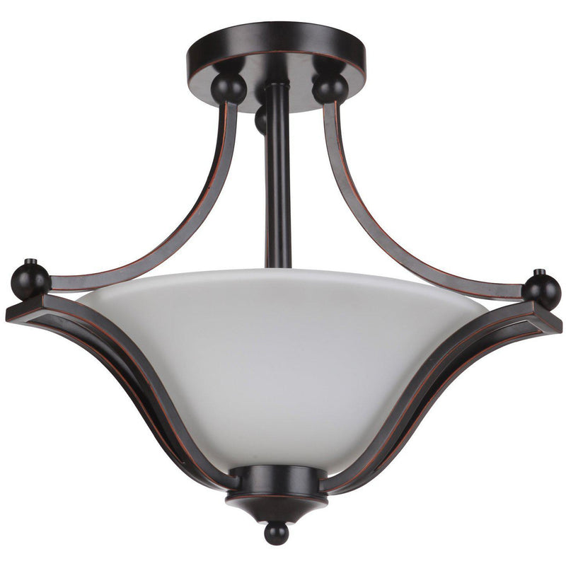 Rivoli 3 Light Semi Flush Light, 2 Colour Options - Crystal Palace Lighting