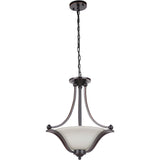 Rivoli 3 Light Single Suspension Pendant, 2 Colour Options - Crystal Palace Lighting