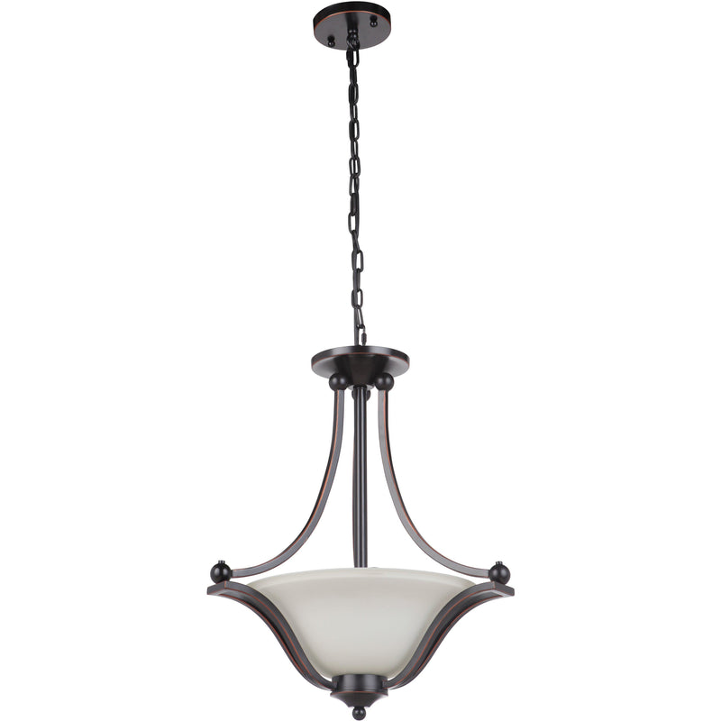 Rivoli 3 Light Single Suspension Pendant, 2 Colour Options - Crystal Palace Lighting