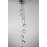 Dimple Glass with Chrome Plate Sphere Pendant - Crystal Palace Lighting