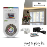 LED Plug & Play Strip Kit – 1m, 3m or 5m - Multicolour (RGB) - Crystal Palace Lighting