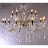 Marchand Stephanie Antique Brass Crystal Chandelier, Four Sizes - Crystal Palace Lighting