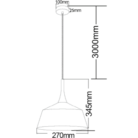 Nordic Pendant in White, 3 Size options - Crystal Palace Lighting