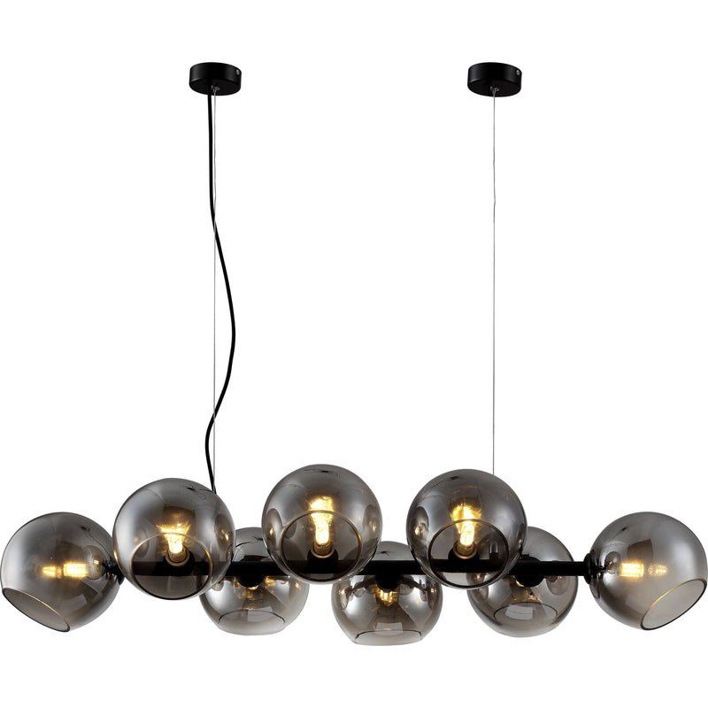 Modern Smoked Glass Pendant. - Crystal Palace Lighting