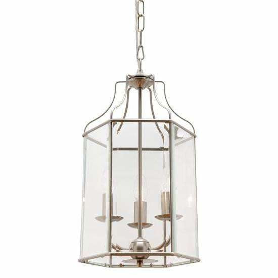 Arcadia 3 Light Pendant in Satin Chrome Silver - Crystal Palace Lighting