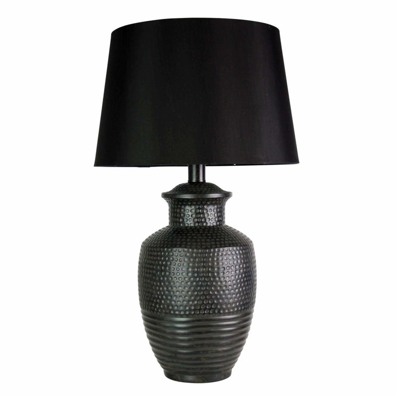Attica Table Lamp in Black/khaki green/bronze - Crystal Palace Lighting