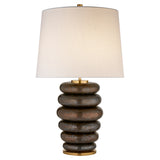 PHOEBE STACKED TABLE LAMP BY KELLY WEARSTLER - Crystal Palace Lighting
