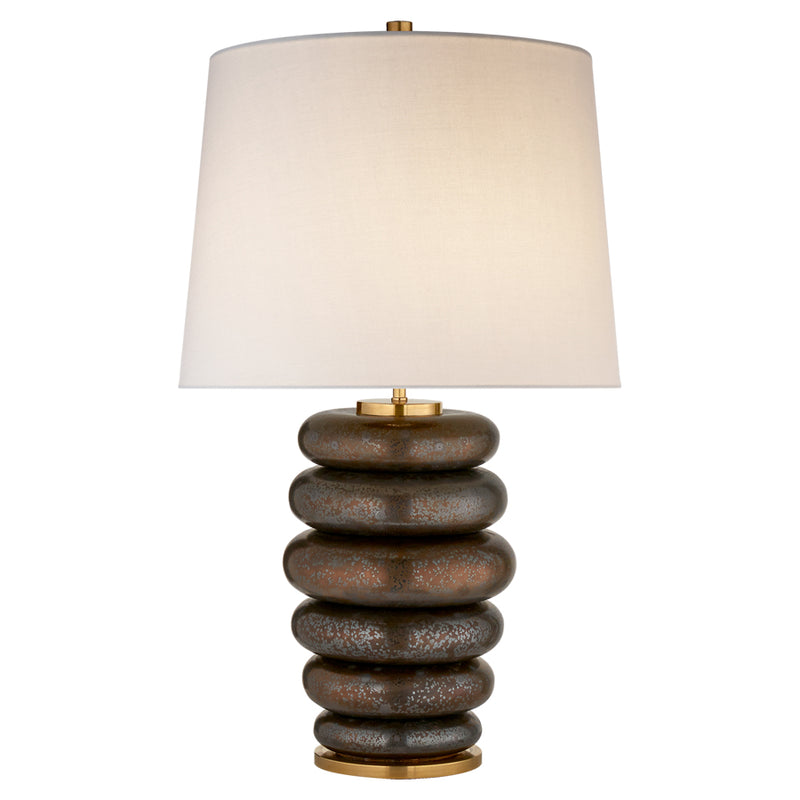 PHOEBE STACKED TABLE LAMP BY KELLY WEARSTLER - Crystal Palace Lighting