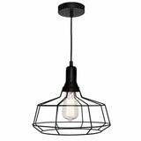 Cage Pendant in Black, 3 Size Options - Crystal Palace Lighting