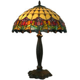 Red Tulip Table Lamp - Crystal Palace Lighting
