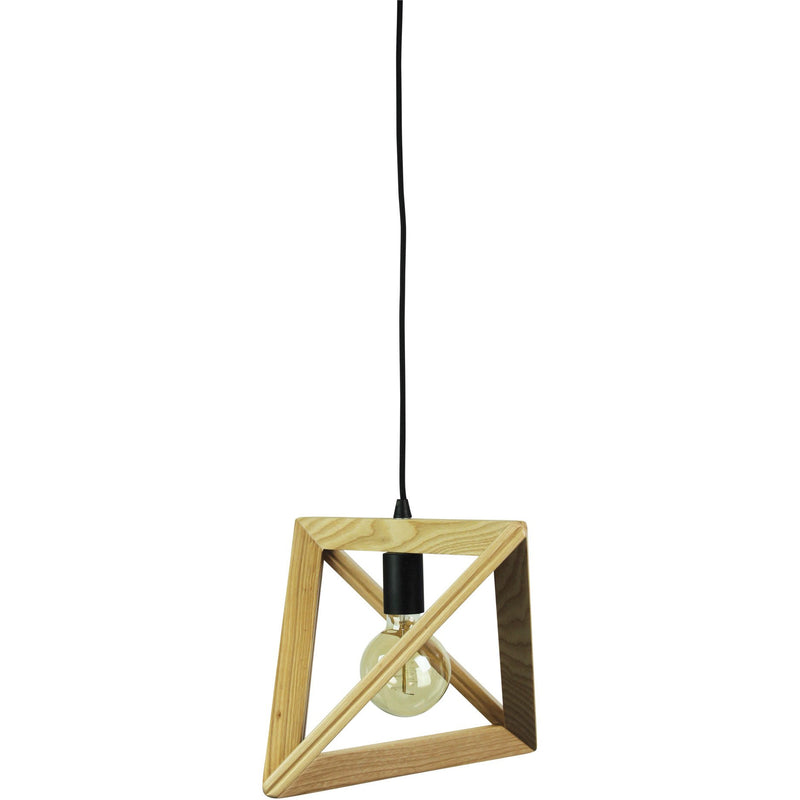 Trap II Pendant with Natural Wooden Finish - Crystal Palace Lighting
