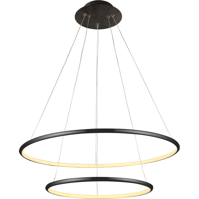 Slimline Ring Pendant Double 40+60cm - Crystal Palace Lighting