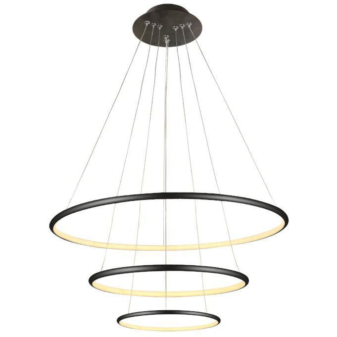 Slimline Ring Pendant Triple 40+60+80cm - Crystal Palace Lighting