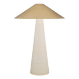 VISUAL COMFORT MIRAMAR TABLE LAMP WITH ANTIQUE-BURNISHED BRASS SHADE BY KELLY WEARSTLER - Crystal Palace Lighting