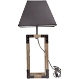 Square Table Lamp with Black Shade - Crystal Palace Lighting