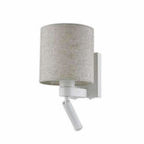 Brighton E27 Wall Lamp with In-Built Adjustable Reading Light - Crystal Palace Lighting