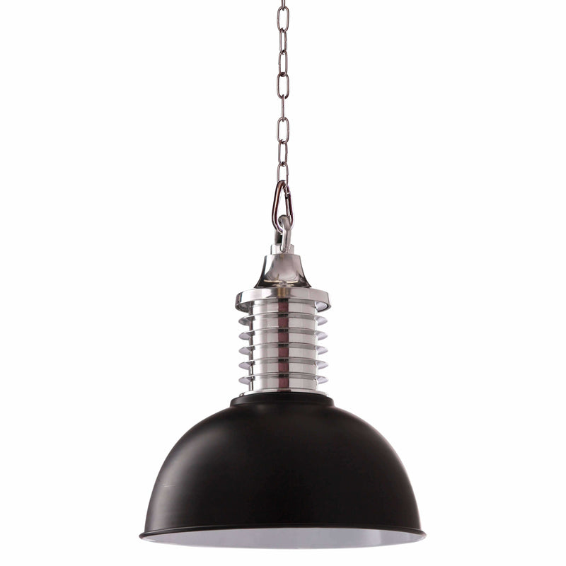 D'Epoca Foundry Pendant in Black and Chrome - Crystal Palace Lighting