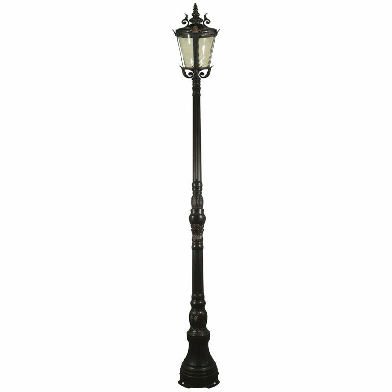 Albany Domain Lamp Post in Antique Bronze - Crystal Palace Lighting