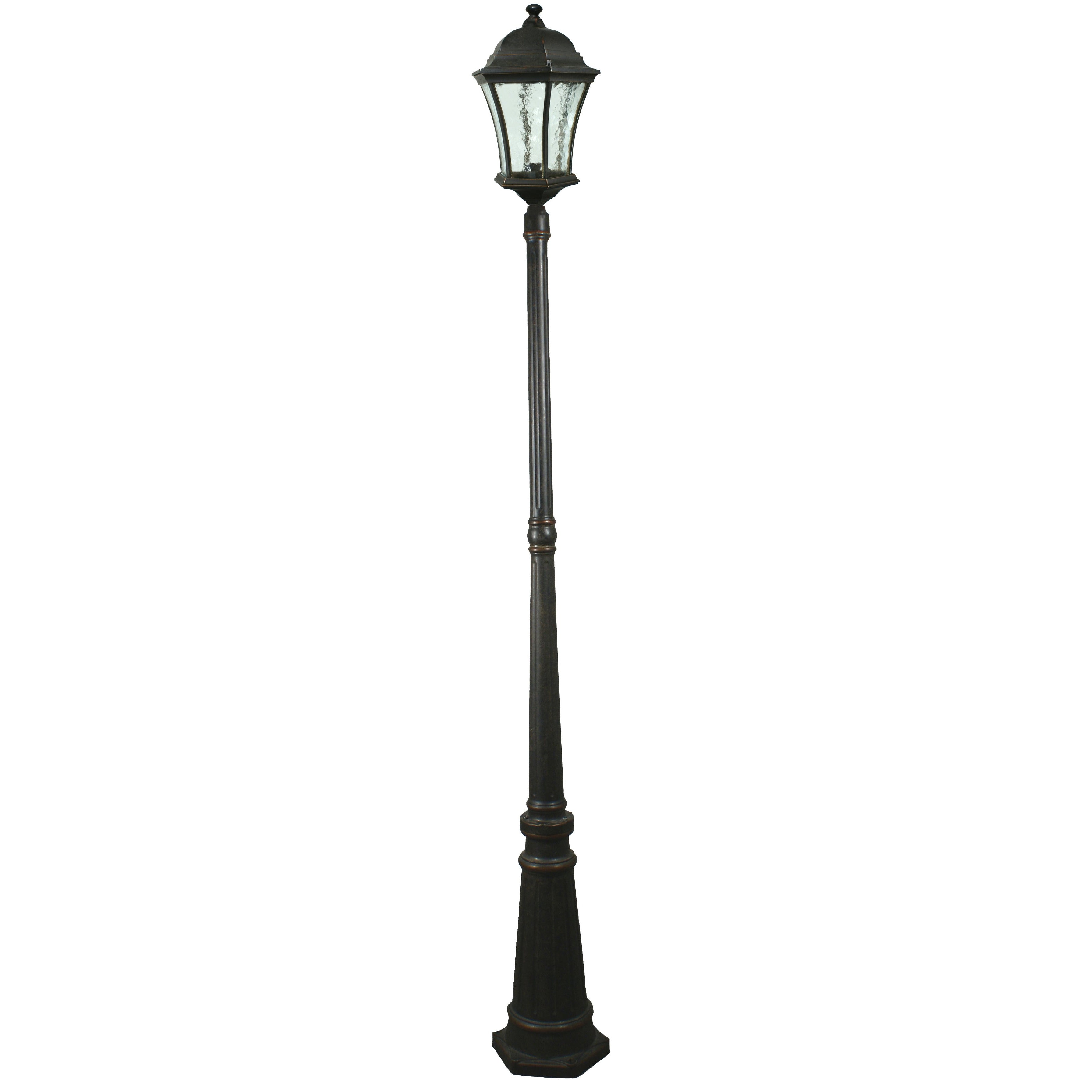 3 outlet light post