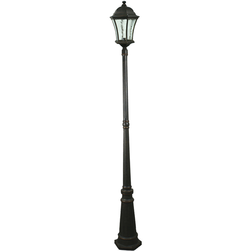 Strand 3 Piece Lamp Post in Antique Bronze - Crystal Palace Lighting