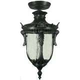 Wellington Exterior Under Eave in Antique Black, 2 Size Options - Crystal Palace Lighting