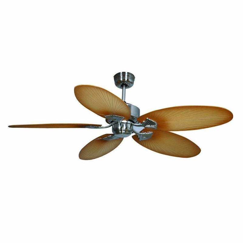 Kewarra Ceiling Fan in Brushed Chrome or Oil Rubbed Bronze - Crystal Palace Lighting