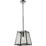 Oregon Lantern in Chrome and Clear, 2 Size Options - Crystal Palace Lighting