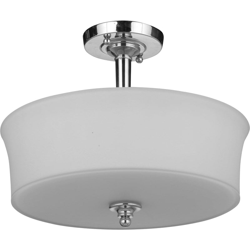 Savoy 3 Light Semi Flush Light in Chrome - Crystal Palace Lighting