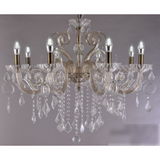 Marchand Stephanie Antique Brass Crystal Chandelier, Four Sizes - Crystal Palace Lighting
