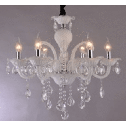 Marchand 6 Light Lilly Crystal Chandelier - Crystal Palace Lighting