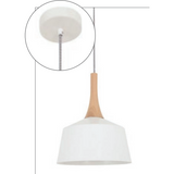 Nordic Pendant in White, 3 Size options - Crystal Palace Lighting