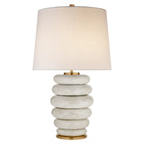 PHOEBE STACKED TABLE LAMP BY KELLY WEARSTLER - Crystal Palace Lighting
