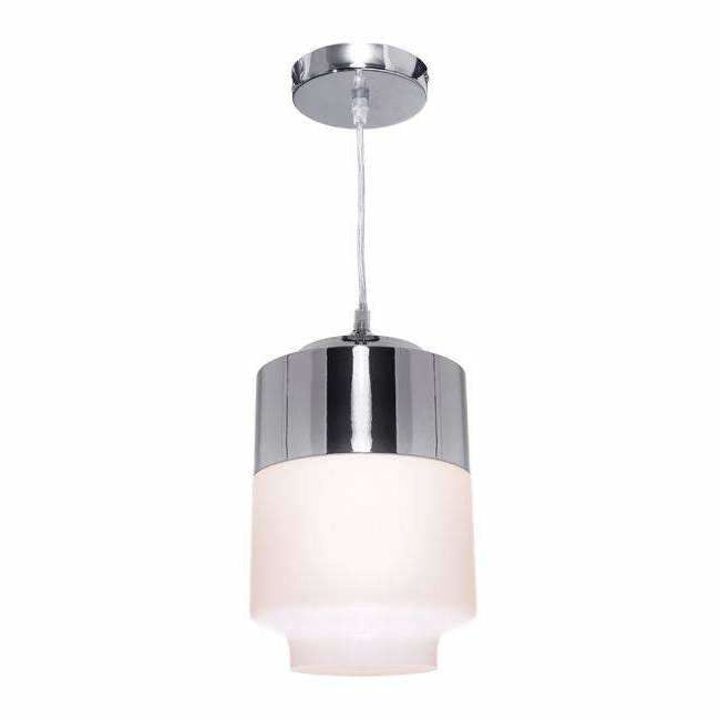 Charlie 1 Light Pendant in Chrome Silver - Crystal Palace Lighting